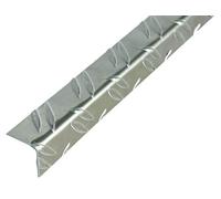 Alberts 468866 Profilo angolare | tipo “mandorlato” | alluminio, nudo | 1000 x 35,5 x 35,5 mm