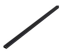 Alberts 470586 Profilo di ingresso | nero | PVC-U | 1000 x 7 x 4 mm