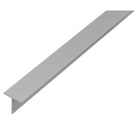 Alberts 471873 - Profilo a T, in alluminio, color argento anodizzato, 2000 x 35 x 35 mm