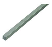 Alberts 473235 Barra quadrata, alluminio, anodizzato argento, 1000 x 16 x 16 mm