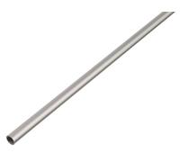 Alberts 47443 0 Tubo Rotondo, Alluminio, anodizzato Argento, 10 x 1 mm