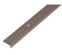 Alberts 476670 Profilo di protezione per paragradini, Alluminio, bronzo anodizzato, 1000 x 25 x 10 mm
