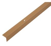 Alberts 476861 Profilo di protezione per paragradini, Alluminio, anodizzato oro, 1000 x 20 x 20 mm