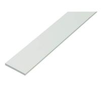 Alberts 479381 Barra piatta, plastica, bianca, 1000 x 20 x 2 mm