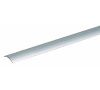 Alberts 479602 Coprisoglia, liscio, autoadesivo, alluminio, anodizzato argento, 900 x 30 mm