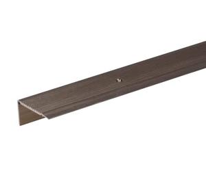 Alberts 484064 - Profilo di protezione per bordi delle scale, in alluminio anodizzato color bronzo, 2000 x 45 x 23 mm