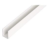 Alberts 484514 Profilo a U | plastica, bianco | 1000 x 12 x 10 mm