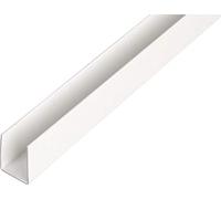 Alberts 484569 Profilo a U, Plastica, bianco, 2000 x 12 x 10 mm