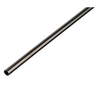 Alberts 485382 Tubo tondo, acciaio inox, 1000 x 8 x 1 mm
