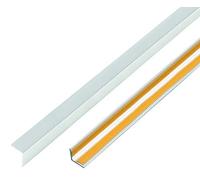 Alberts 488505 Profilo angolare, autoadesivo, alluminio, design cromo, 1000 x 10 x 10 mm