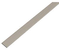 Alberts 488666 Barra piatta, autoadesiva, alluminio, design acciaio inox, scuro, 1000 x 15 x 2 mm