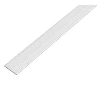 Alberts 488796 Barra piatta | autoadesiva | alluminio, design acciaio inox, leggera | 2000 x 20 x 2 mm