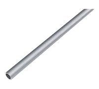 Alberts 488901 Tubo tondo, alluminio, design acciaio inox, chiaro, 1000 x 15 x 1 mm