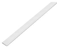Alberts 489182 Barra piatta, autoadesiva, alluminio, pallinatura argento, 1000 x 25 x 2 mm