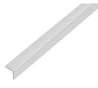 Alberts 489229 Profilo angolare, autoadesivo, alluminio, pallinatura argento, 1000 x 10 x 10 mm