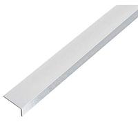 Alberts 489250 Profilo angolare, autoadesivo, alluminio, pallinatura argento, 1000 x 20 x 20 mm