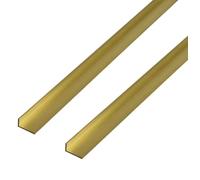Alberts 497569 - Profilo angolare in ottone, 1000 x 20 x 15 mm, set da 2