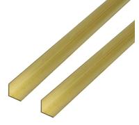 Alberts 497668 - Profilo angolare, in ottone, 1000 x 20 x 20 mm, set da 2