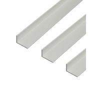 Alberts 498283 - Profilo angolare, in alluminio, colore argento anodizzato, 1000 x 40 x 20 mm, set da 3 pezzi