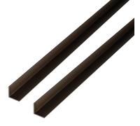 Alberts 498825 - Profilo angolare in alluminio, color bronzo anodizzato, 1000 x 40 x 40 mm, set da 2