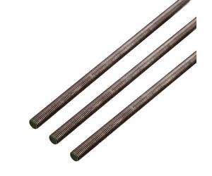 Alberts 498887 - Asta filettata in acciaio inox, lunghezza 1000 mm, filettatura M8, set da 3 pezzi