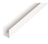 Alberts 498962 - Profilo a U, in plastica, bianco, 1000 x 21 x 20 mm, set da 7 pezzi