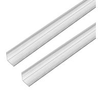Alberts 499143 - Profilo angolare in acciaio inox, 1000 x 10 x 10 mm, set da 2