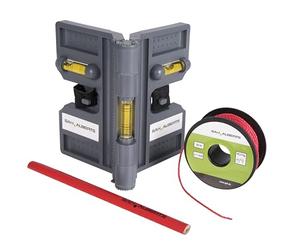 Alberts 5 supporti per il montaggio per pali, manicotti da pavimento e pali in metallo, plastica, grigio
