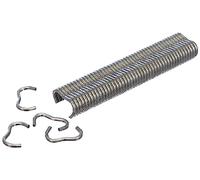 Alberts 531188 Clip in Filo Metallico, zincato, Larghezza 22 mm, Set da 800