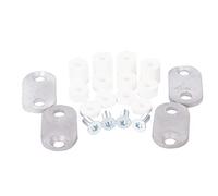 Alberts 557751 Set di Fissaggio per Grate per finestre Personalizzate, Nero