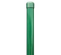 Alberts 612788 Palo di recinzione per Fix-Clip pro | per il fissaggio con bussole a percussione per la messa a terra | zinco-fosfato, plastificato verde | lunghezza 1500 mm | morsetto-Ø 34 mm