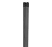 Alberts 617585 Palo di recinzione per Fix-Clip pro | per il fissaggio con bussole a impatto per il terreno | zincato, rivestito in plastica antracite-metallica | lunghezza 1690 mm | morsetto-Ø 34 mm