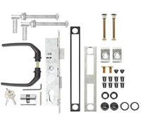Alberts 653804 Set Accessori per cancelli con griglia ondulata, Acciaio