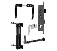 Alberts 653842 Set Accessori per cancelli con griglia ondulata, Acciaio