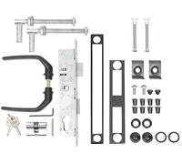 Alberts 653859 - Set di accessori per cancelli ondulati, colore: antracite metallizzato