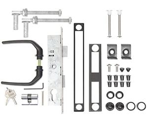 Alberts 653859 - Set di accessori per cancelli ondulati, colore: antracite metallizzato