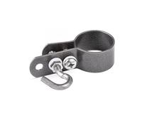 Alberts 655662 Fascetta per barre di tensionamento per recinzione, zincata, con rivestimento in plastica antracite metallico, Ø fascetta 34 mm