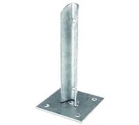 Alberts 658632 Staffa porta palo, Acciaio, per pali Ø 34 mm