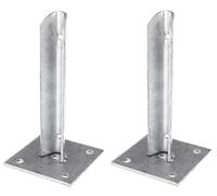 Alberts 663629 - Supporti per pali di recinzione, per pali di diametro 34 mm, set da 2