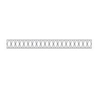 Alberts 665203 Elemento decorativo Design Elegance | per la decorazione di recinzioni a doppio binario | antracite | larghezza 2000 | altezza 200 mm
