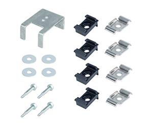Alberts 672997 Set di conversione Eckbert, da palo per recinzione a palo angolare, in plastica, nero