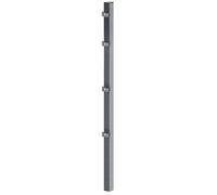 Alberts 677909 Paletto per Recinzione con Fascetta di Fissaggio e Accessori, zincato a Caldo, plastificato Antracite, Länge 120 cm