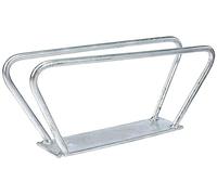 Alberts 692483 Rastrelliera per biciclette singola, disponibile in due versioni, per montaggio a parete, zincata a caldo, portabiciclette con angolo a 90°