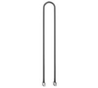 Alberts 698973 - Supporto per legna da ardere, nero, in metallo, lunghezza 246 mm x 1510 mm