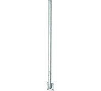 Alberts 700225 Palo universale, saldato direttamente contro la piastra, da avvitare, lunghezza 1150 mm, palo 30 x 30 mm