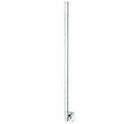 Alberts 700232 Palo universale, saldato contro piastra con una distanza di 70 mm, da avvitare, lunghezza 1150 mm, palo 30 x 30 mm