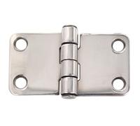 Alberts 725075 Cerniera, Acciaio inox, 38 x 68 mm