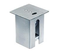 Alberts 782061 Copertura terminale per portapali Rotondi per delimitatori, Acciaio