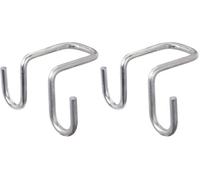 Alberts 802615 Gancio per scala | con due misure | zincato con procedimento Sendzimir | larghezza interna 30 mm | profondità 60/82 mm | Set da 2 (Confezione da 2)