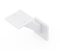 Alberts 806125 Opzionale in Vari Colori di Tendenza-Mensola in Coppia o singola-50 x 100 x 100 mm, Bianco